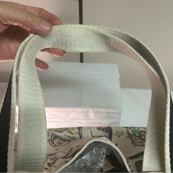 Brighton Graphic Tote Bag - Black and White - Picture 3 of 6